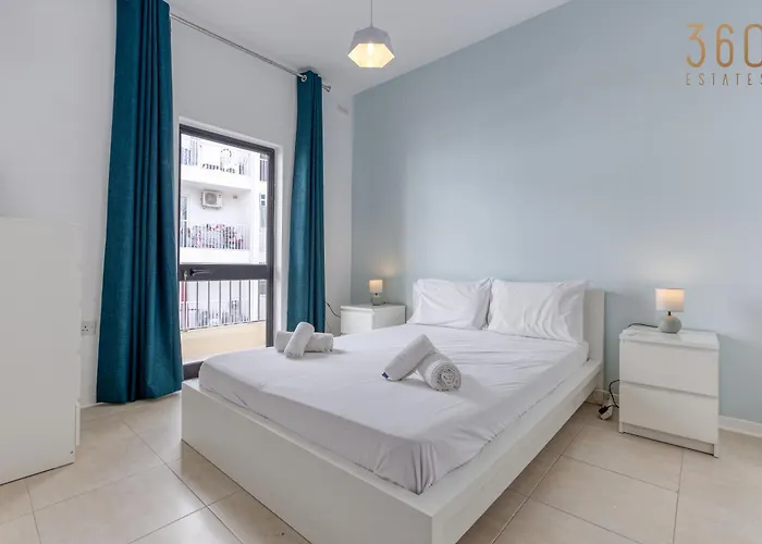 Stylish 3br With Panoramic Balcony In Qawra By 360 Estates Apartman San Pawl il-Baħar